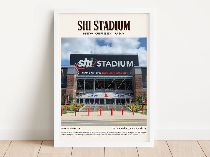 SHI Stadium Football Retro Wall Art