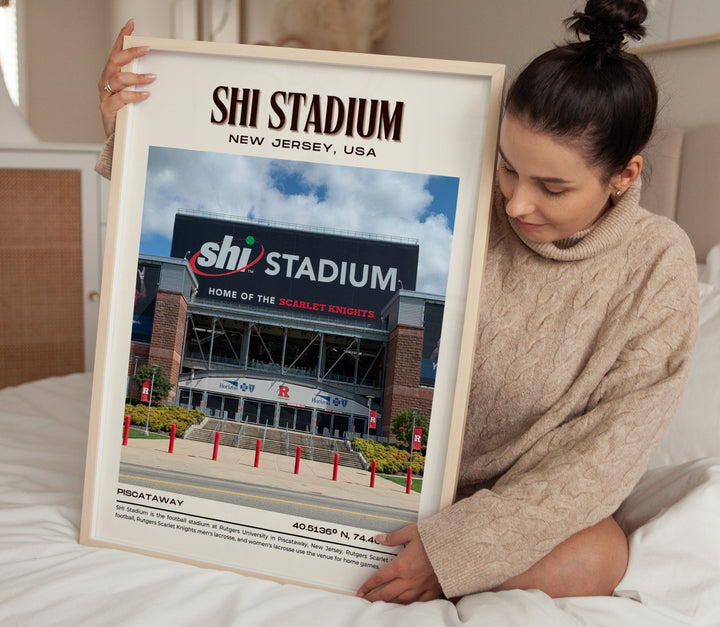 SHI Stadium Football Retro Wall Art