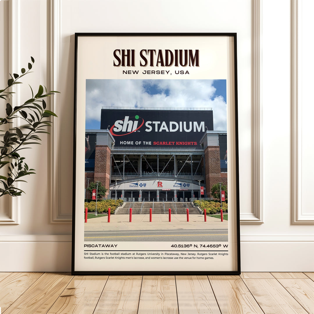 SHI Stadium Football Retro Wall Art