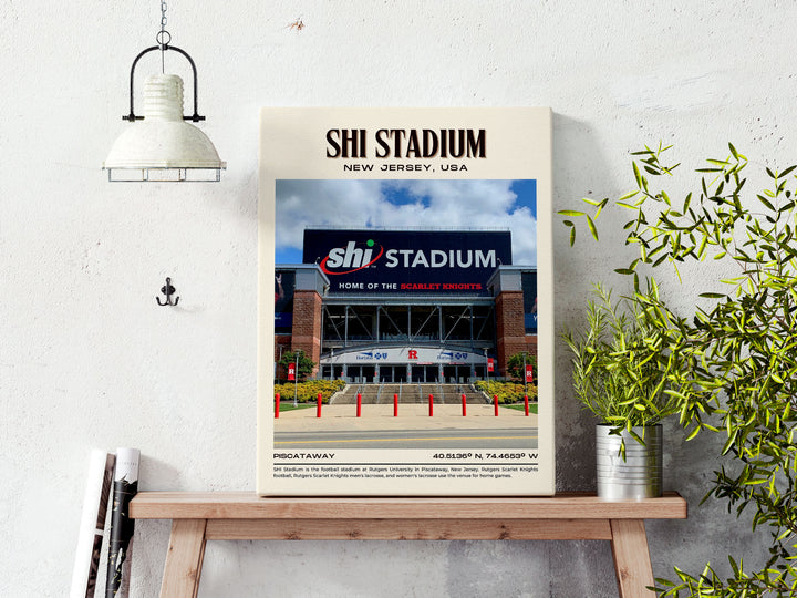 SHI Stadium Football Retro Wall Art