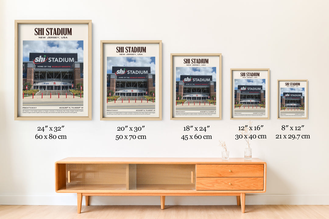 SHI Stadium Football Retro Wall Art