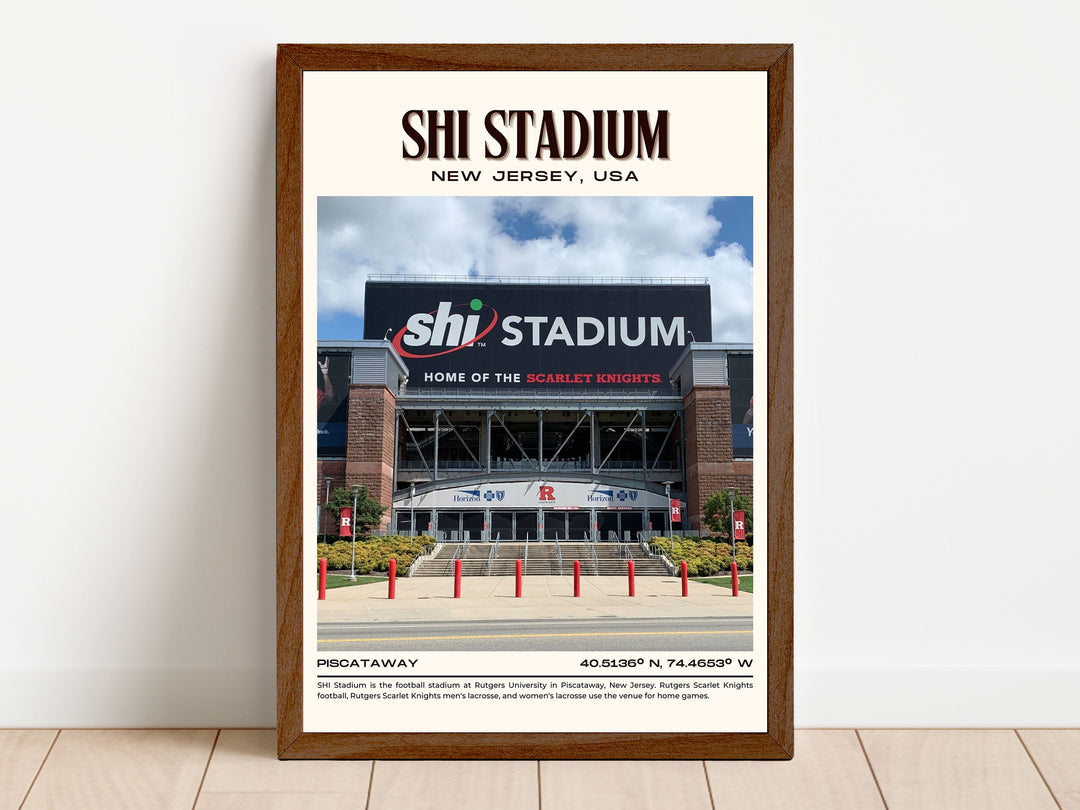 SHI Stadium Football Retro Wall Art