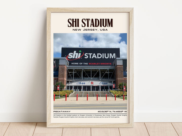 SHI Stadium Football Retro Wall Art