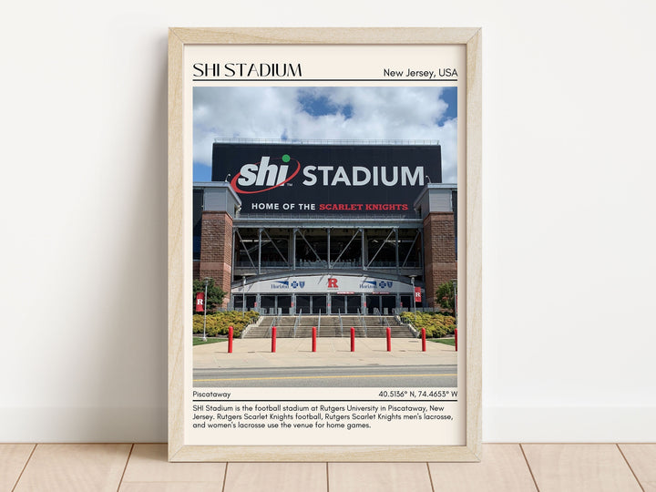 SHI Stadium Football Minimal Wall Art