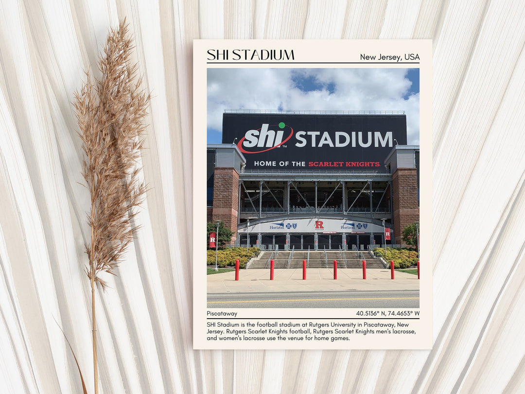 SHI Stadium Football Minimal Wall Art