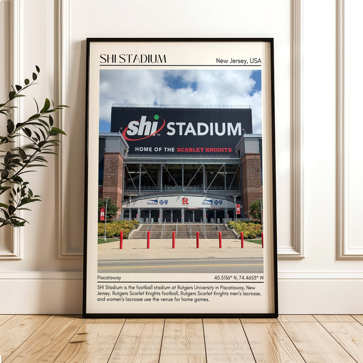 SHI Stadium Football Minimal Wall Art