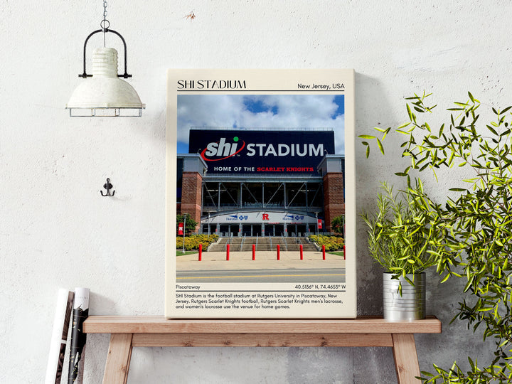 SHI Stadium Football Minimal Wall Art