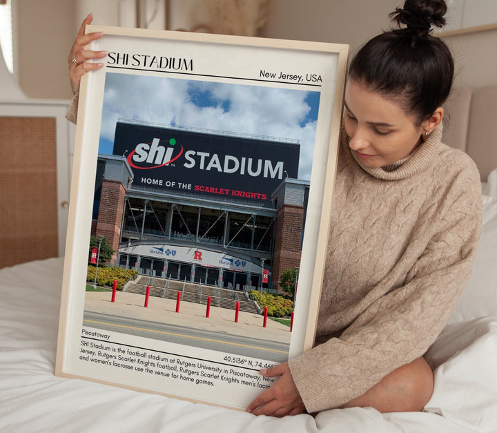 SHI Stadium Football Minimal Wall Art