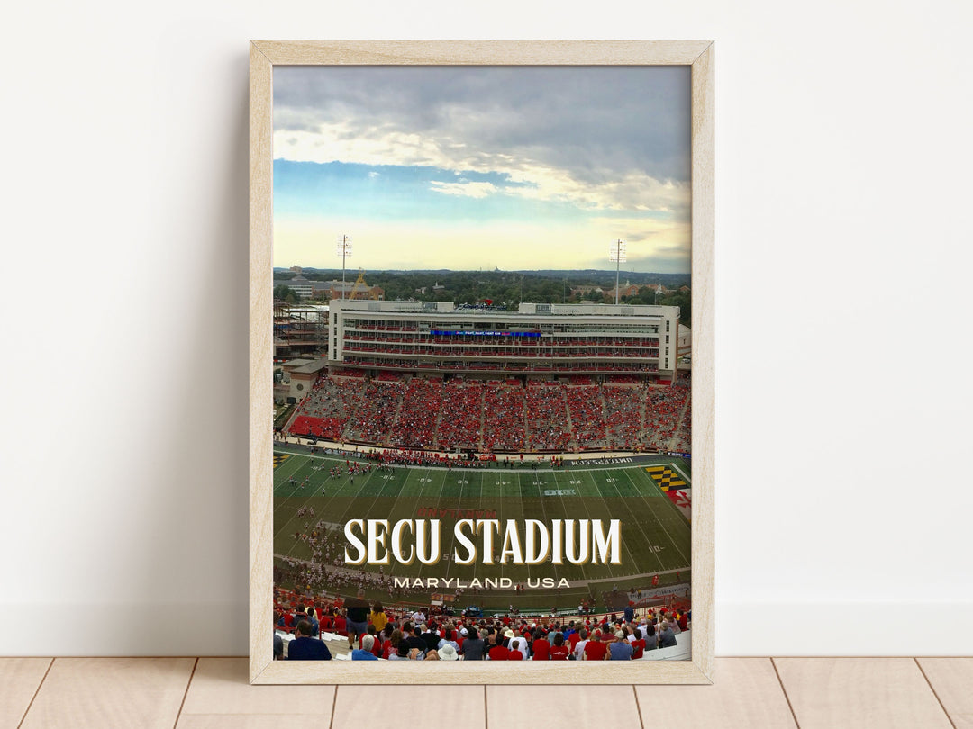 SECU Stadium Football Wall Art