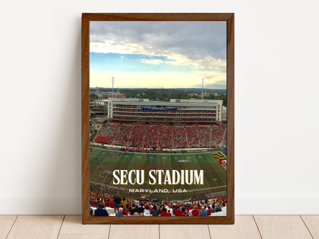 SECU Stadium Football Wall Art