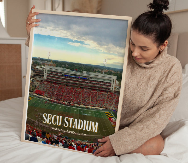 SECU Stadium Football Wall Art