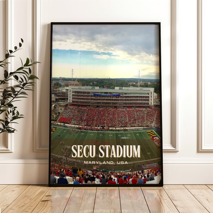 SECU Stadium Football Wall Art