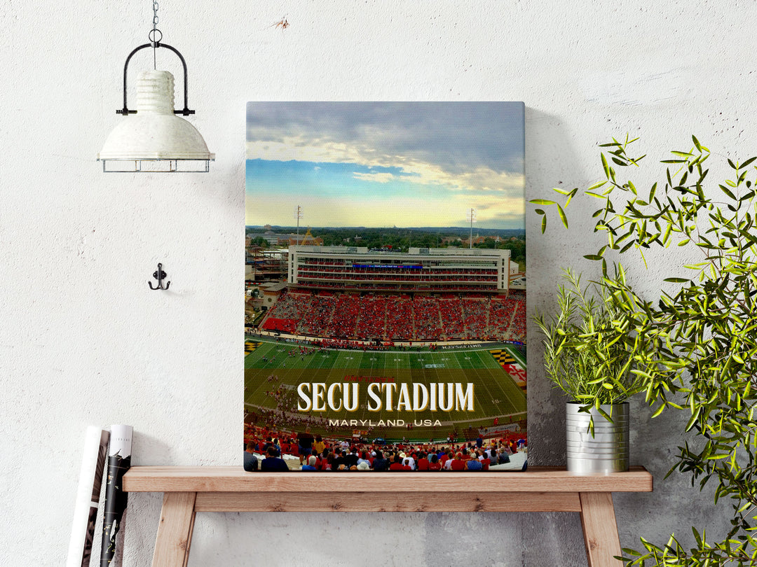 SECU Stadium Football Wall Art