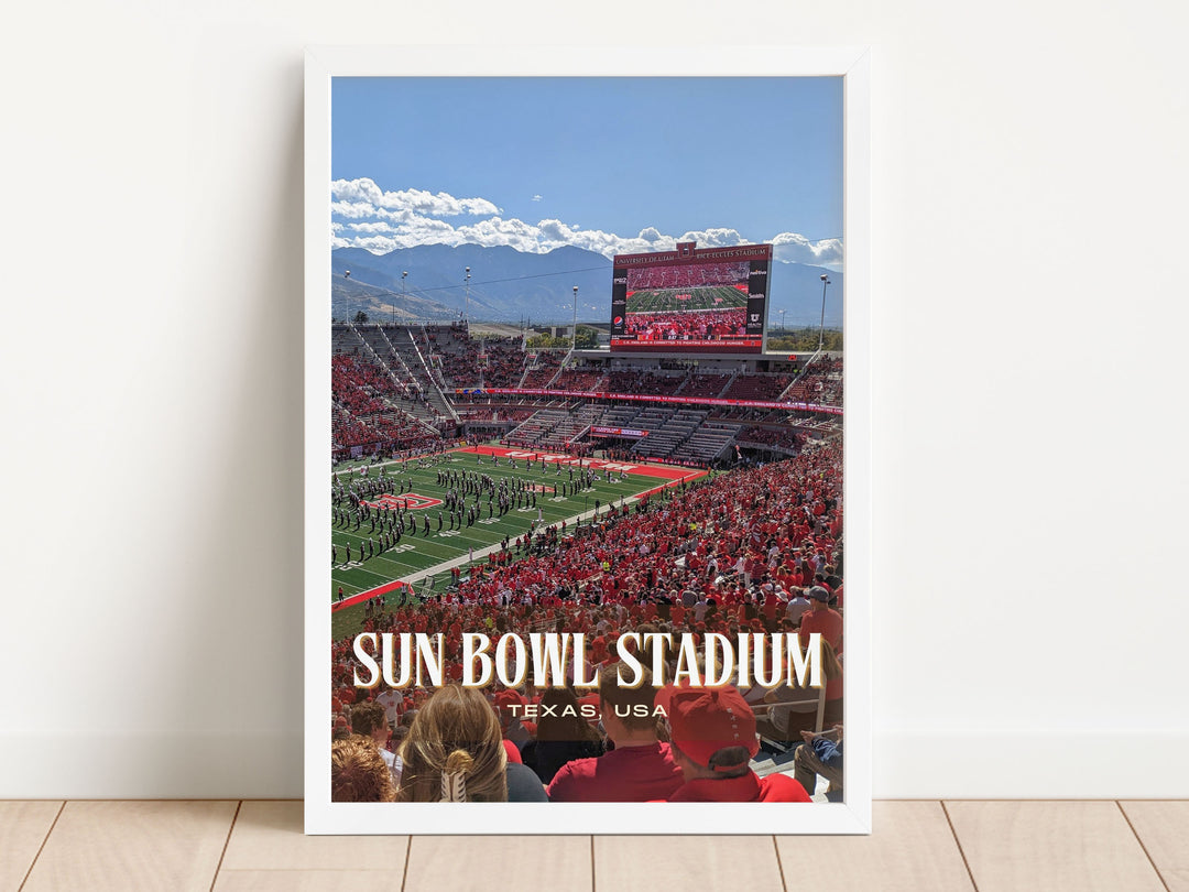 Sun Bowl Stadium Football Wall Art