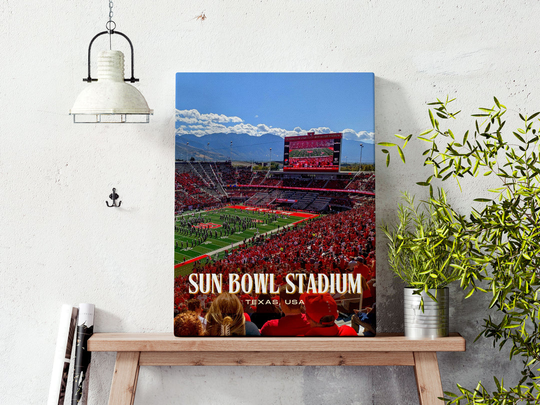 Sun Bowl Stadium Football Wall Art