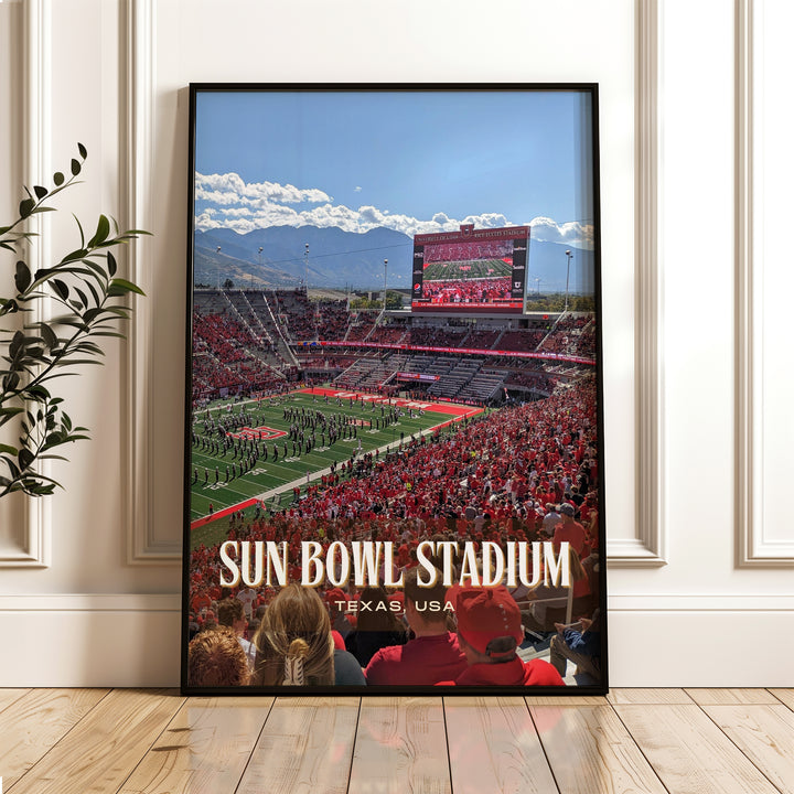 Sun Bowl Stadium Football Wall Art