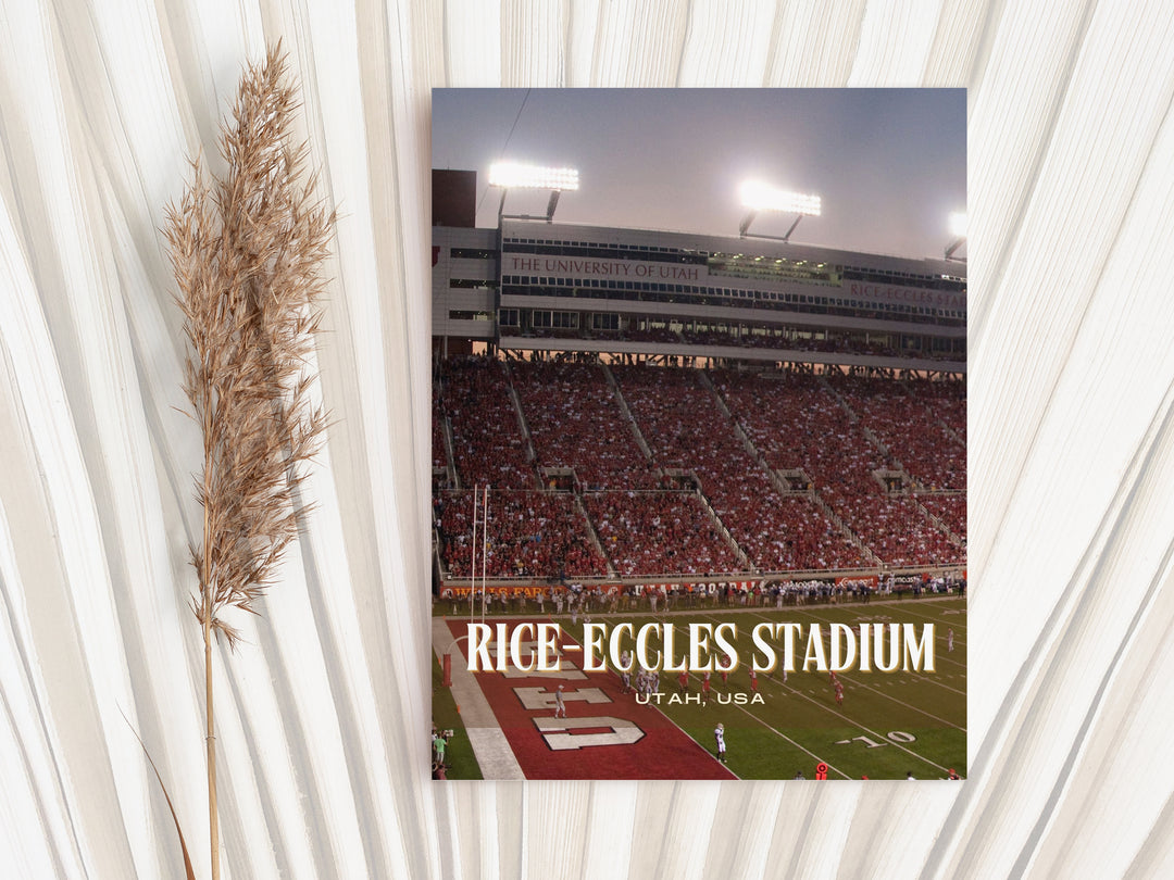 Rice-Eccles Stadium Football Wall Art