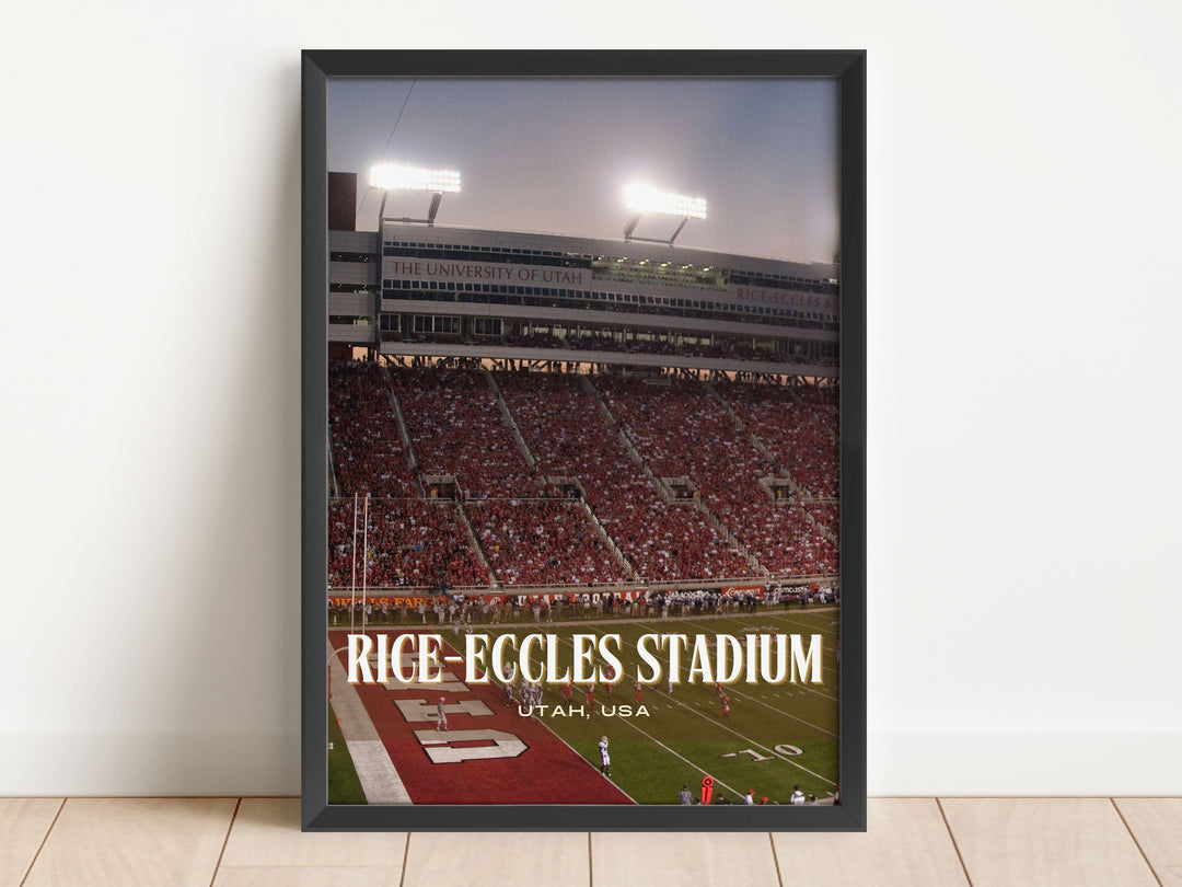 Rice-Eccles Stadium Football Wall Art