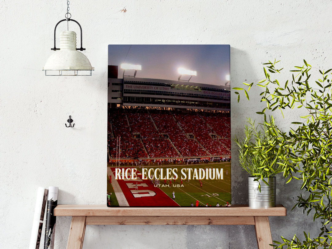 Rice-Eccles Stadium Football Wall Art