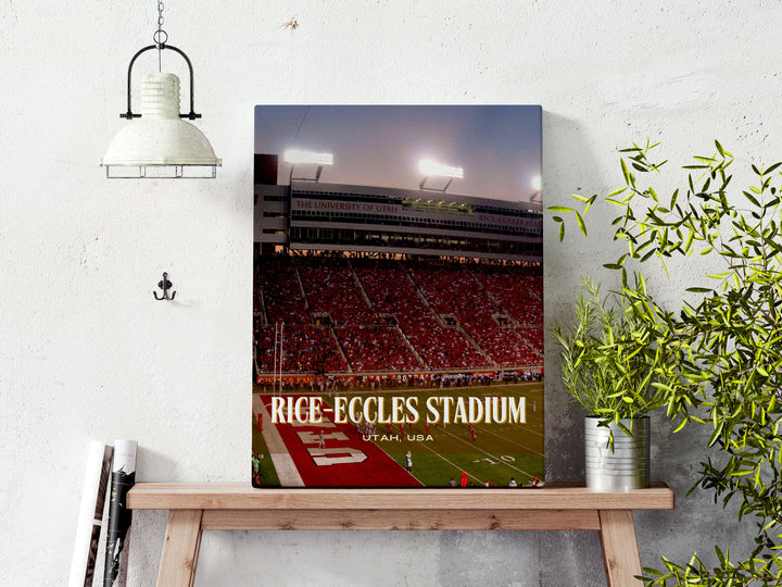 Rice-Eccles Stadium Football Wall Art