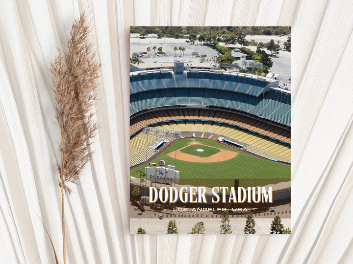 Dodger Stadium Baseball Wall Art