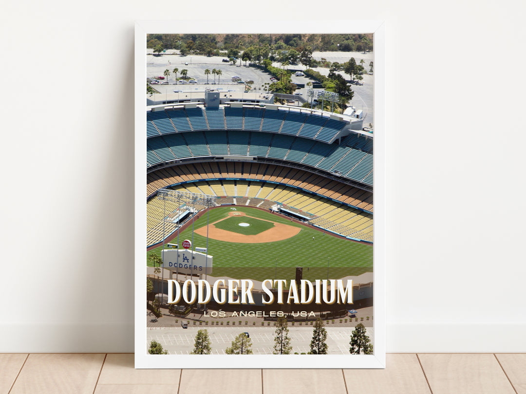 Dodger Stadium Baseball Wall Art