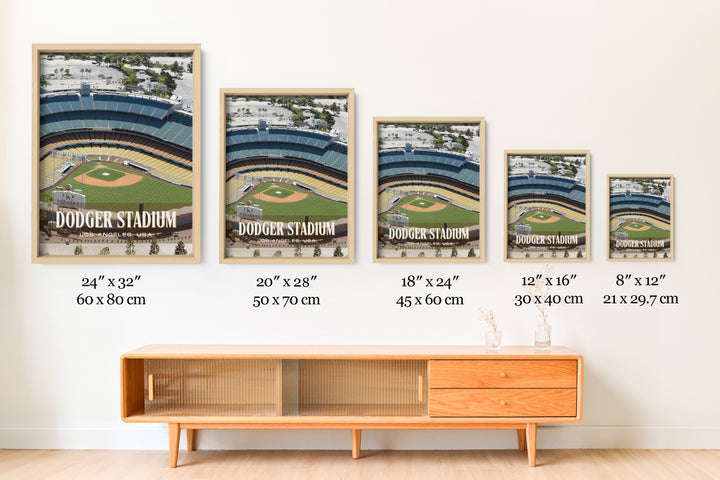 Dodger Stadium Baseball Wall Art