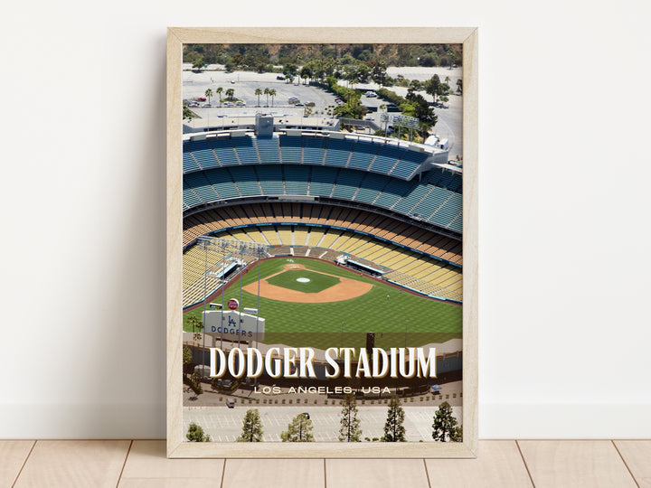 Dodger Stadium Baseball Wall Art