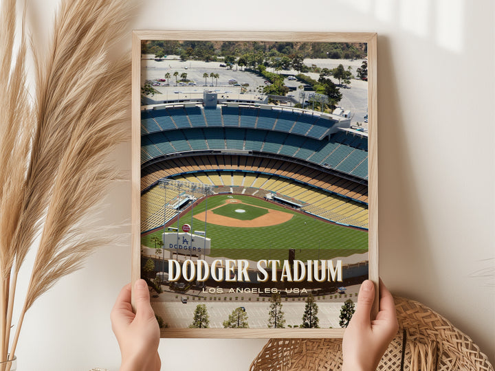 Dodger Stadium Baseball Wall Art