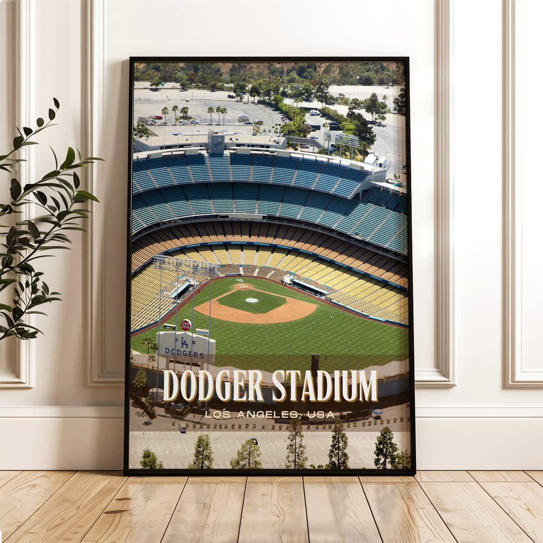 Dodger Stadium Baseball Wall Art