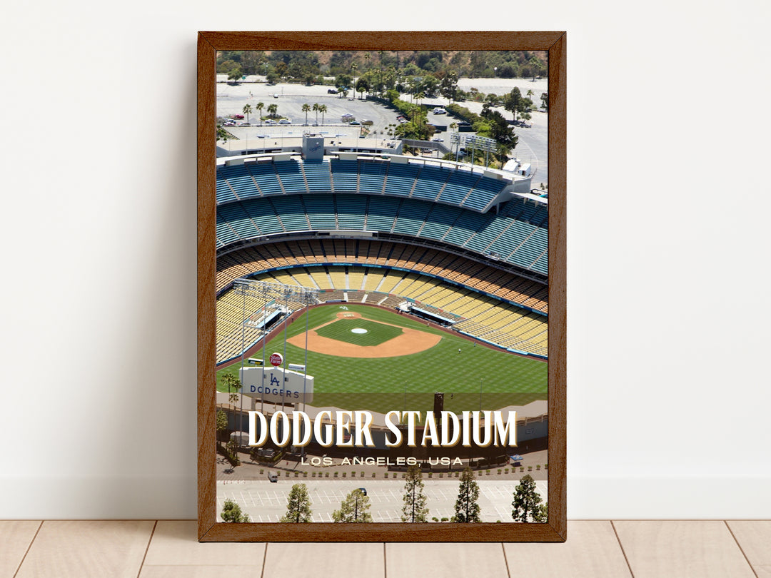 Dodger Stadium Baseball Wall Art