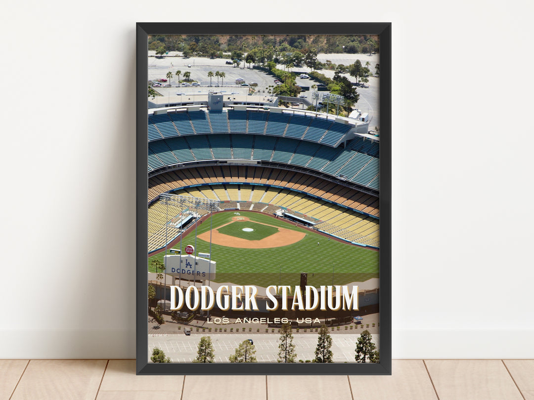 Dodger Stadium Baseball Wall Art