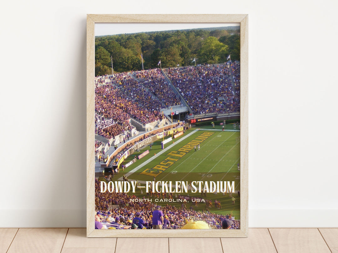 Dowdy–Ficklen Stadium Football Wall Art