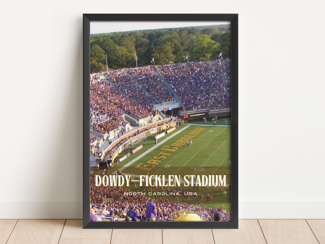 Dowdy–Ficklen Stadium Football Wall Art