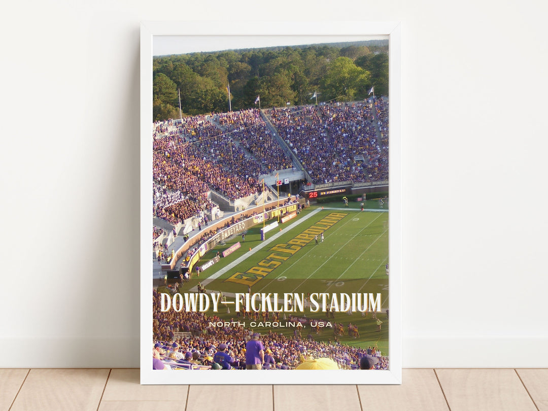 Dowdy–Ficklen Stadium Football Wall Art