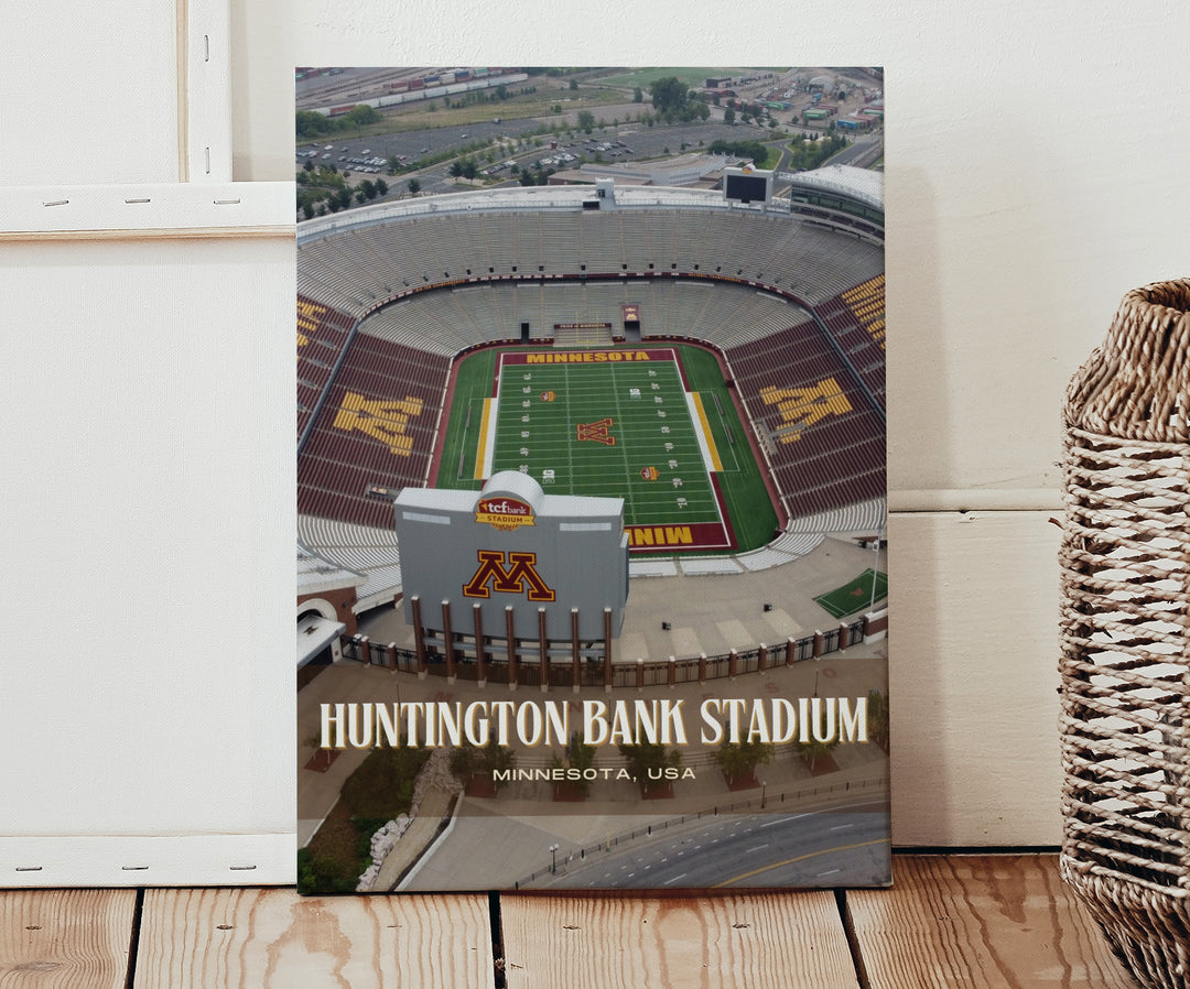 Huntington Bank Stadium Football Wall Art