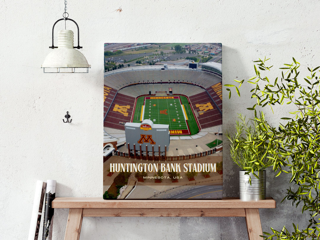 Huntington Bank Stadium Football Wall Art