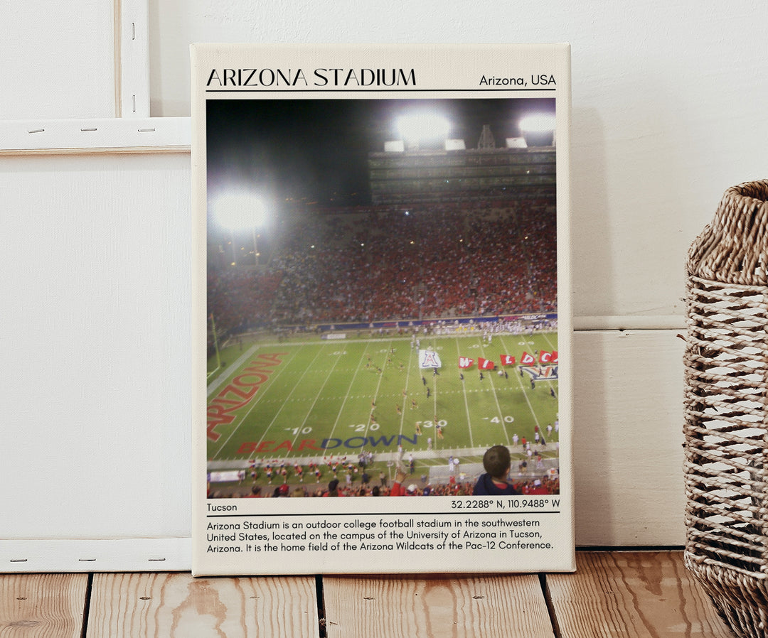 Arizona Stadium Football Minimal Wall Art