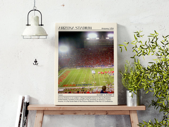 Arizona Stadium Football Minimal Wall Art