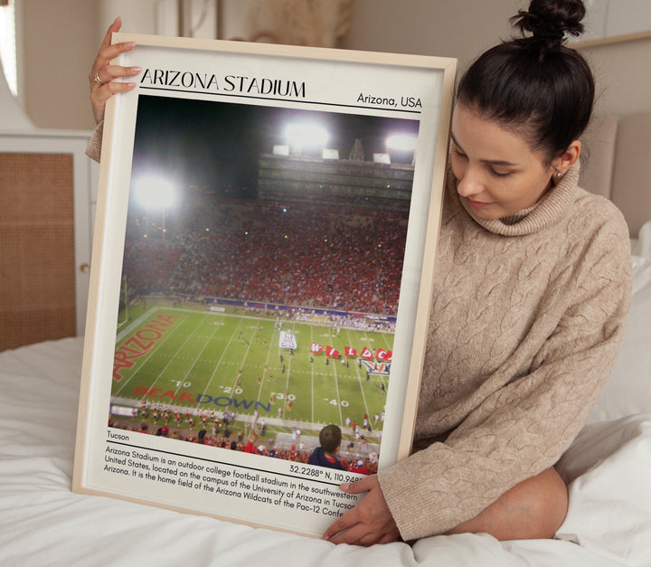 Arizona Stadium Football Minimal Wall Art