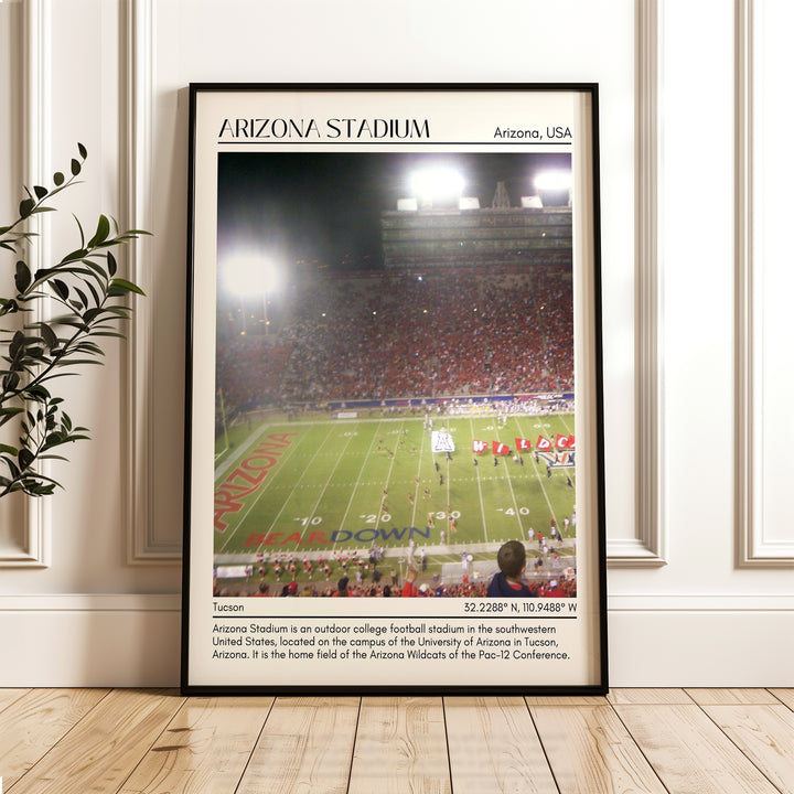 Arizona Stadium Football Minimal Wall Art