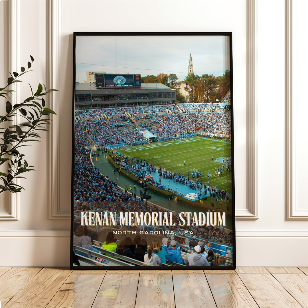 Kenan Memorial Stadium Football Wall Art