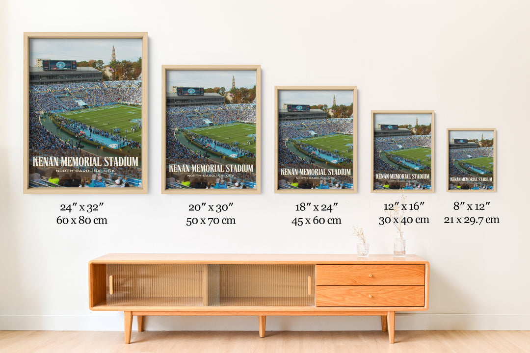 Kenan Memorial Stadium Football Wall Art