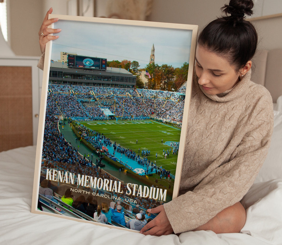 Kenan Memorial Stadium Football Wall Art