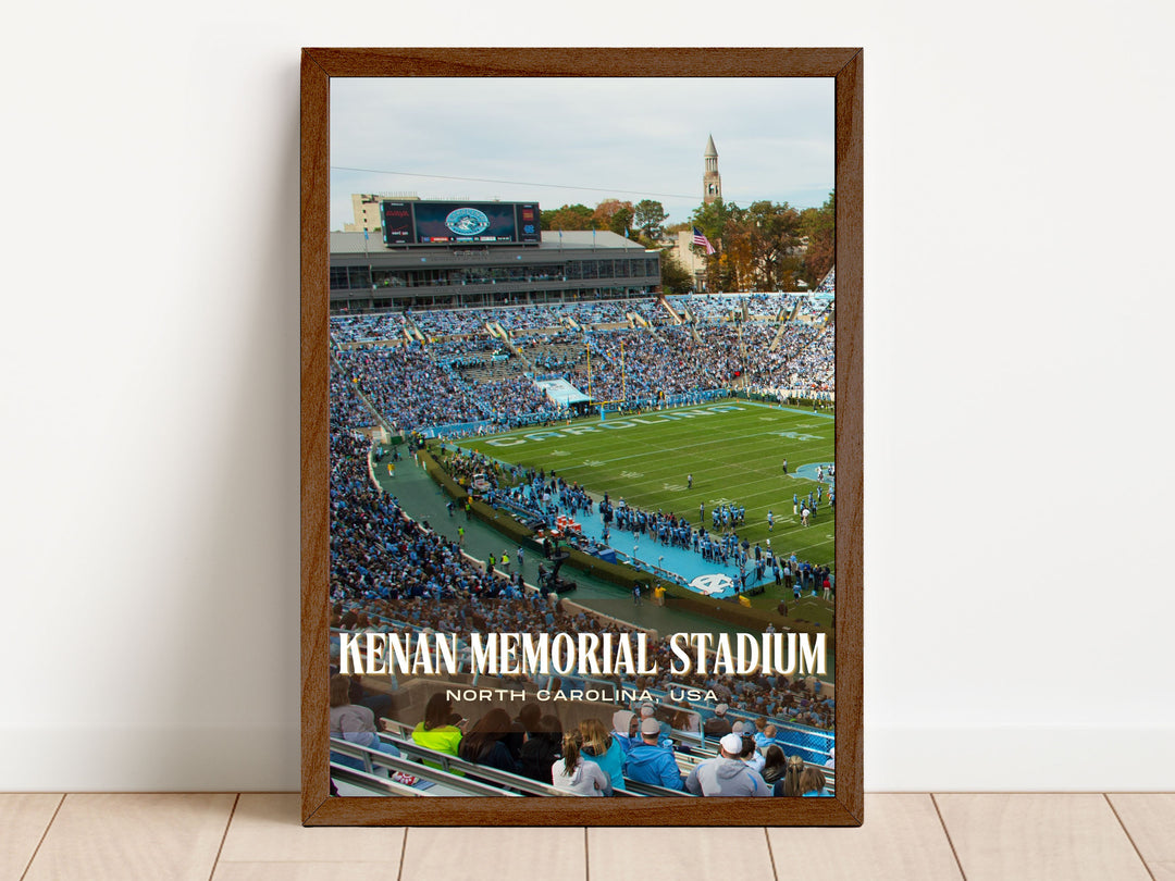 Kenan Memorial Stadium Football Wall Art