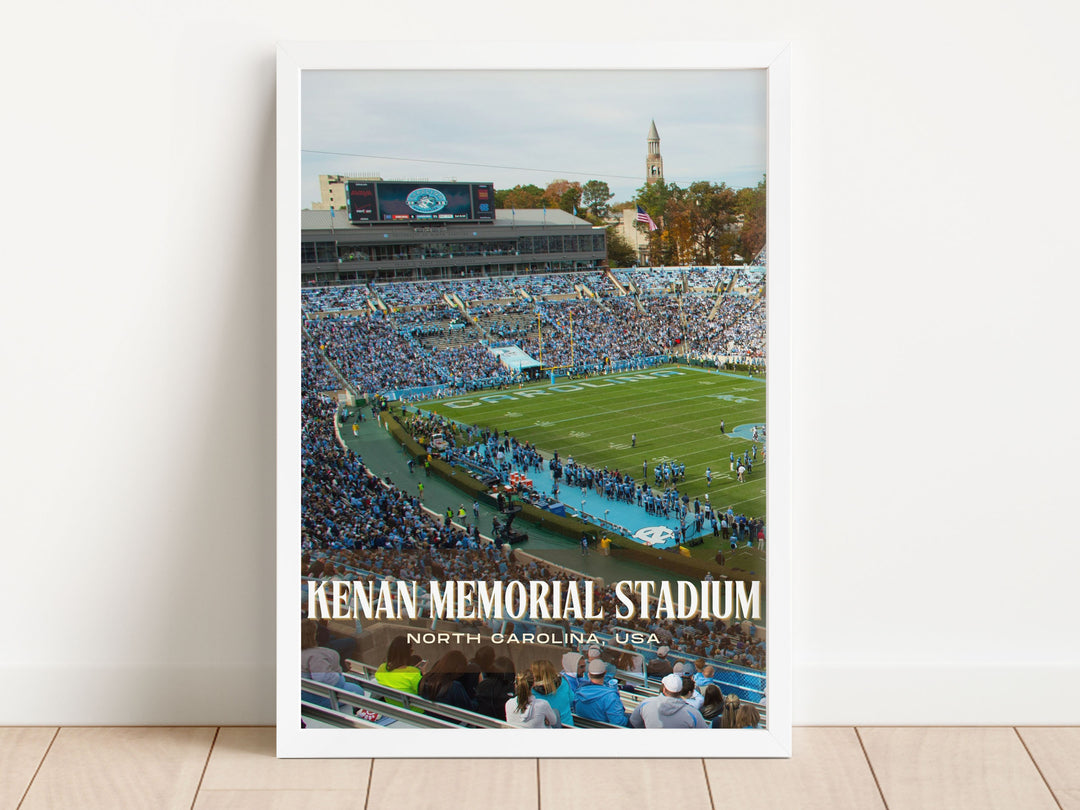 Kenan Memorial Stadium Football Wall Art