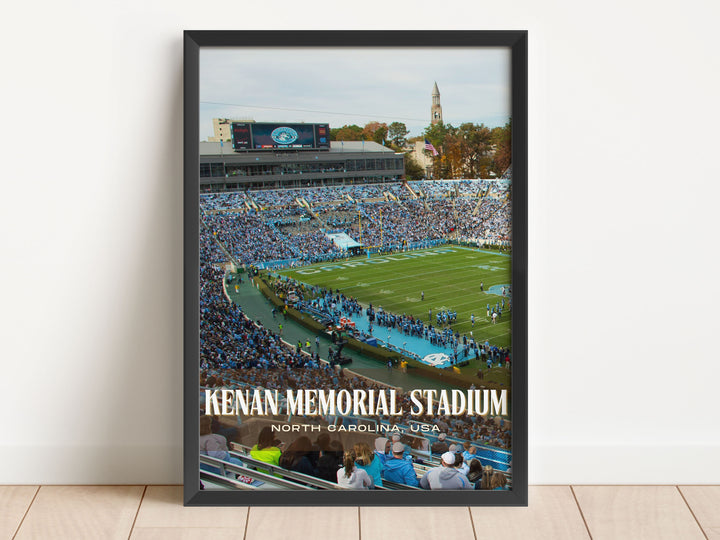 Kenan Memorial Stadium Football Wall Art