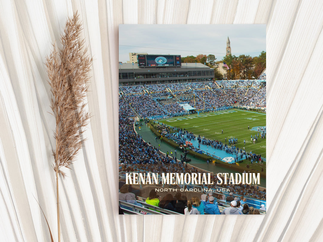 Kenan Memorial Stadium Football Wall Art