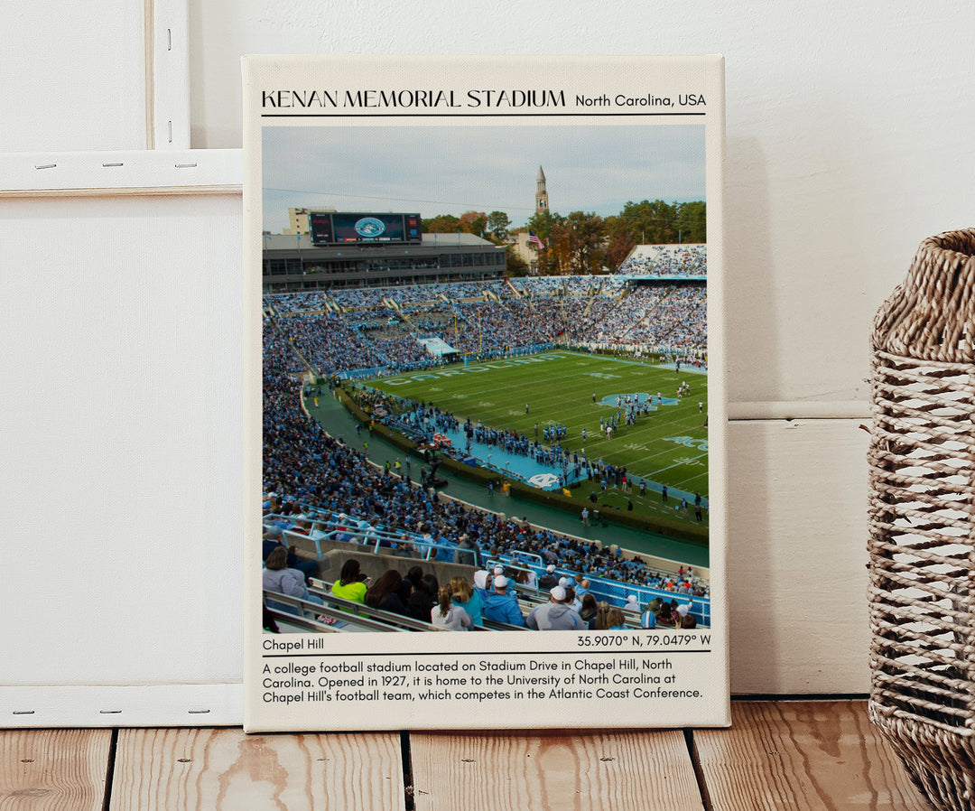 Kenan Memorial Stadium Football Minimal Wall Art