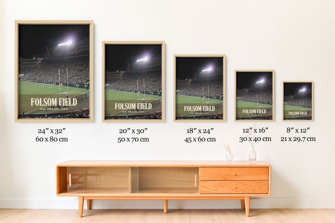 Folsom Field Stadium Football Wall Art